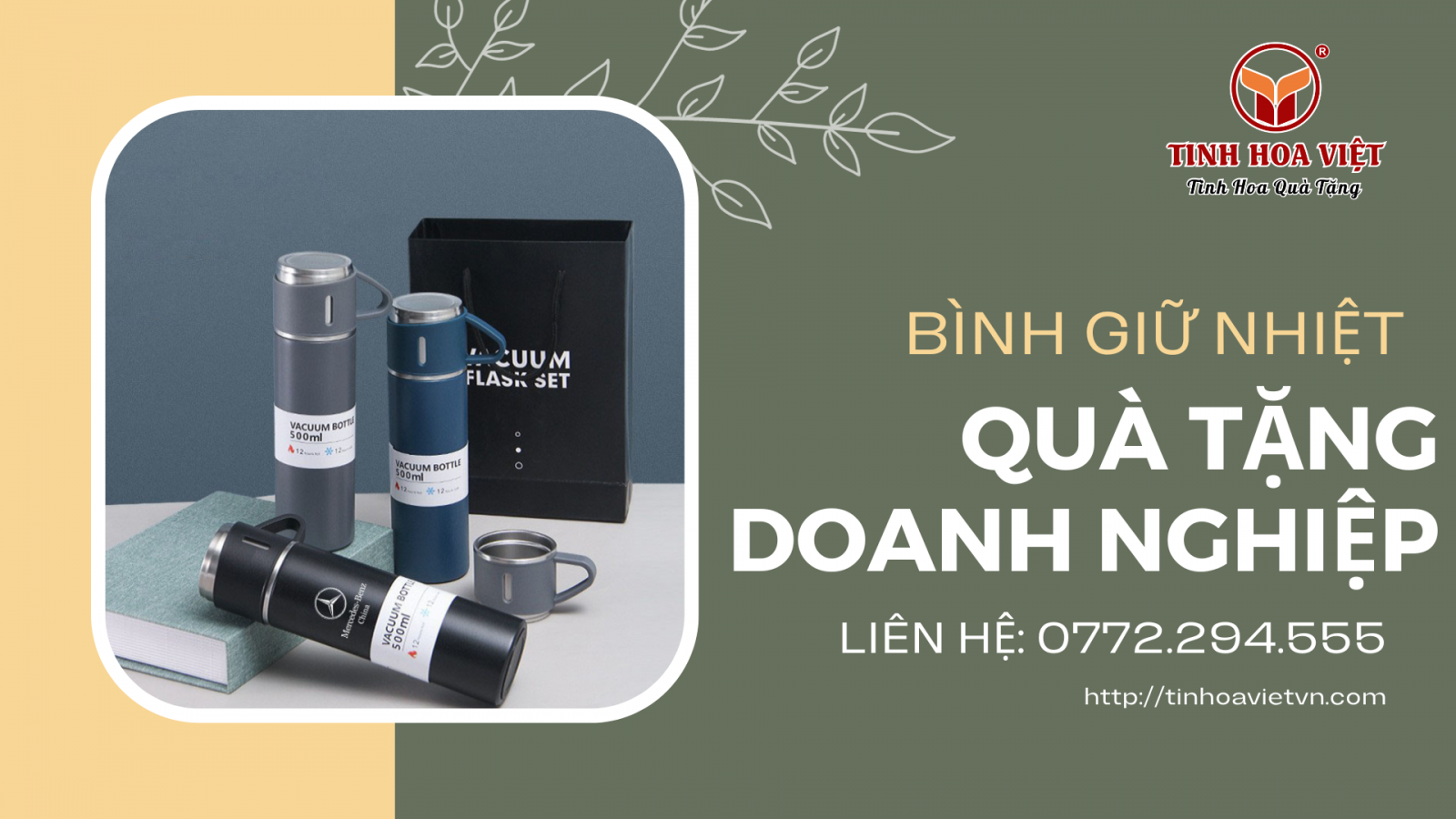 Bình Giữ Nhiệt In Logo Doanh Nghiệp